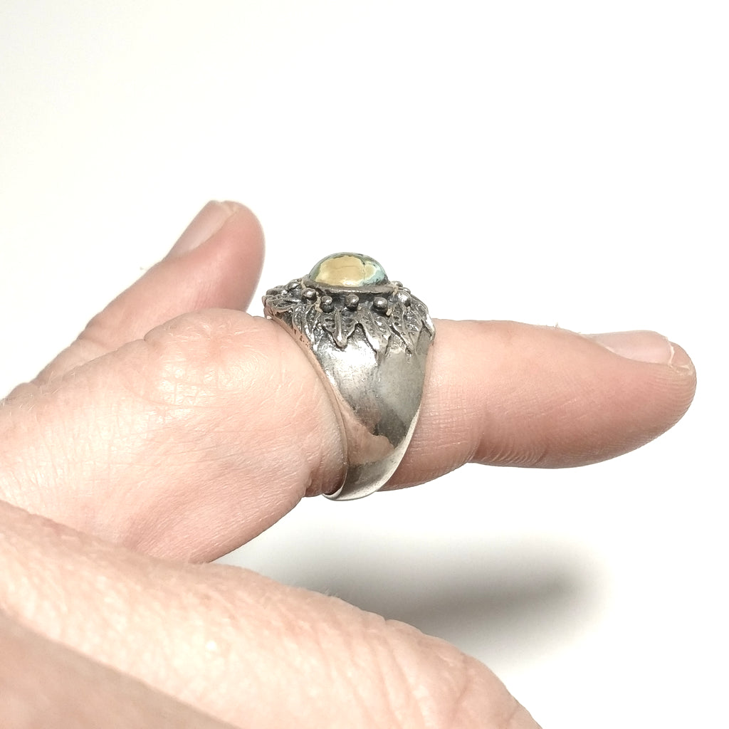ANELLO ETNICO in argento 925 ANELLO artigianale Turchese | GIOIELLI IN ARGENTO