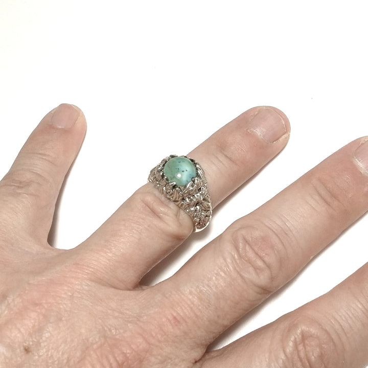 ANELLO ETNICO in argento 925 ANELLO artigianale Turchese | GIOIELLI IN ARGENTO