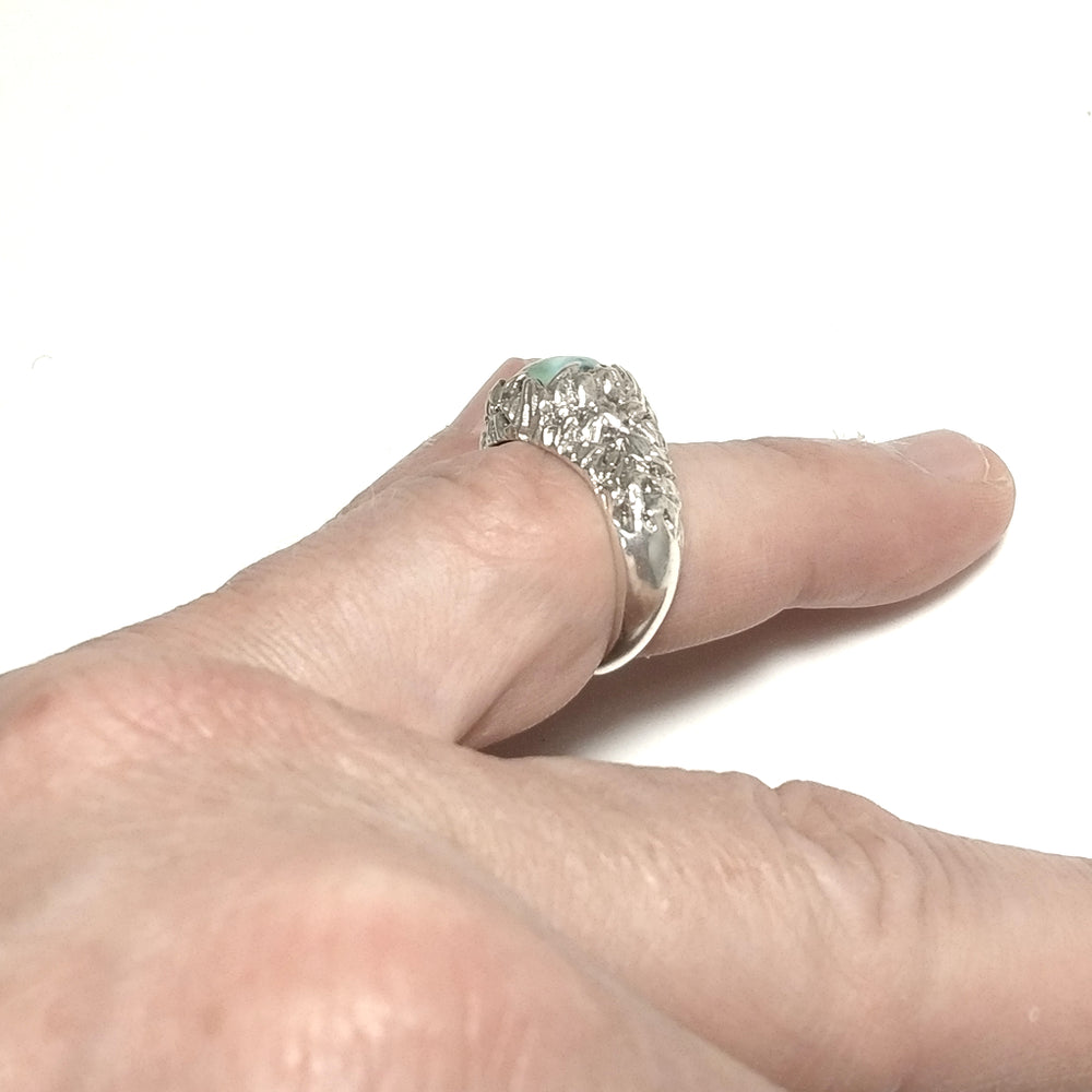 ANELLO ETNICO in argento 925 ANELLO artigianale Turchese | GIOIELLI IN ARGENTO