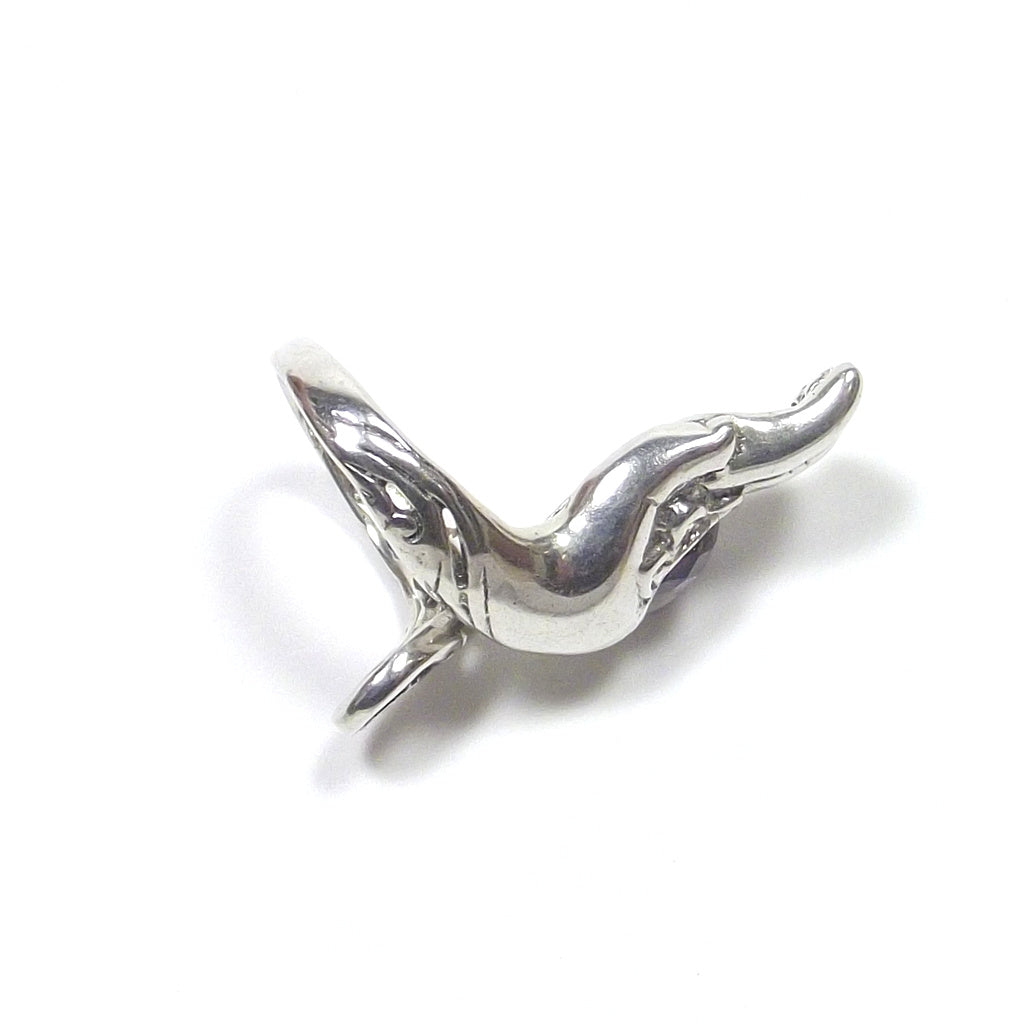 ANELLO GRANATO e argento 925 mano MUDRA YOGA