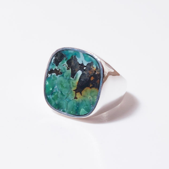 ANELLO artigianale in argento 925 con pietra - ORISSA