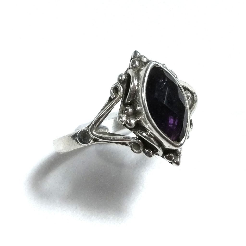 ETHNIC RING in 925 silver with Lapis Lazuli