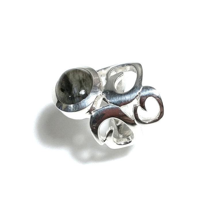 Anello con pietra in argento 925 con Labradorite | GIOIELLI IN ARGENTO