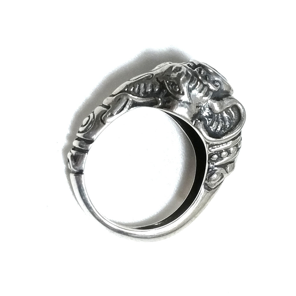 ANELLO ELEFANTE in argento 925 Anello con pietra Labradorite | GIOIELLI ETNICI
