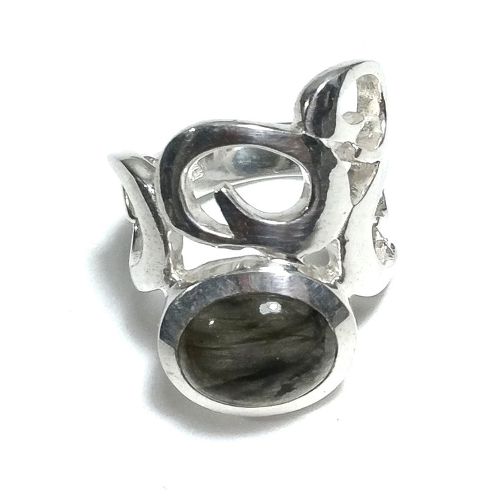 Anello con pietra in argento 925 con Labradorite | GIOIELLI IN ARGENTO