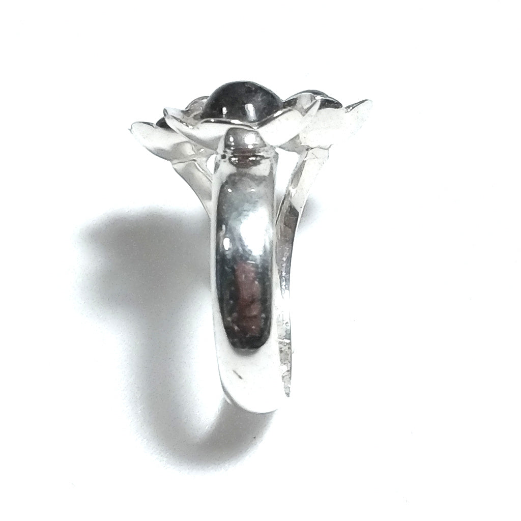 Anello con pietra in argento 925 con Labradorite | FIORE