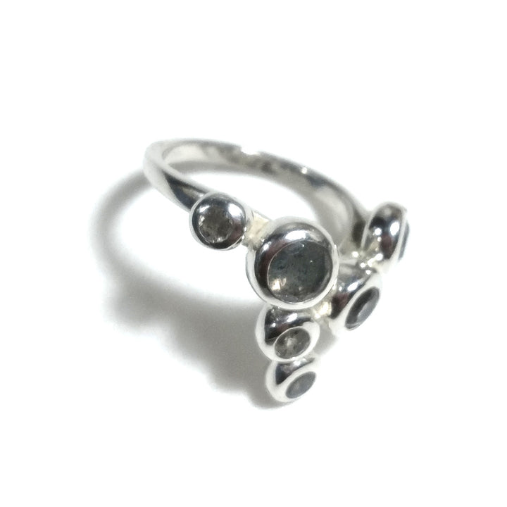 ANELLO artigianale in argento 925 Anello con pietra Labradorite | GIOIELLI IN ARGENTO