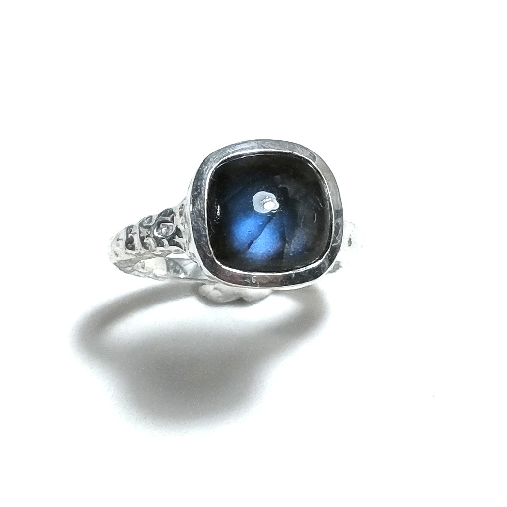 Anello con pietra in argento 925 - ANGEL