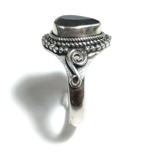 Anello con pietra in argento 925 con Labradorite | GIOIELLI ETNICI