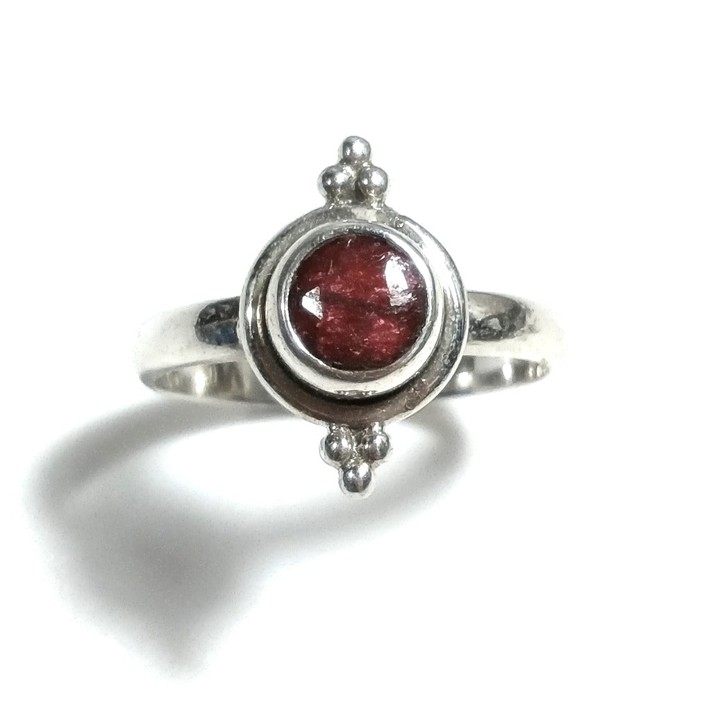 JENYA ring with 925 silver stone with blue topaz