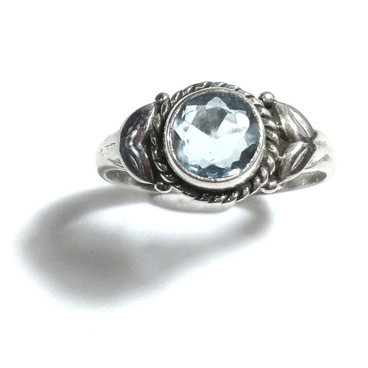 Anello con pietra in argento 925 con Topazio azzurro | GIOIELLI IN ARGENTO
