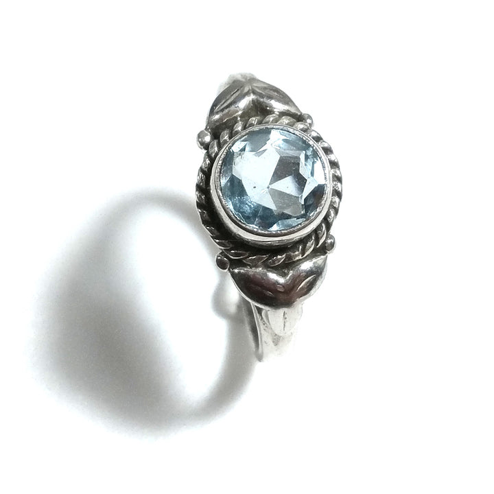 Anello con pietra in argento 925 con Topazio azzurro | GIOIELLI IN ARGENTO