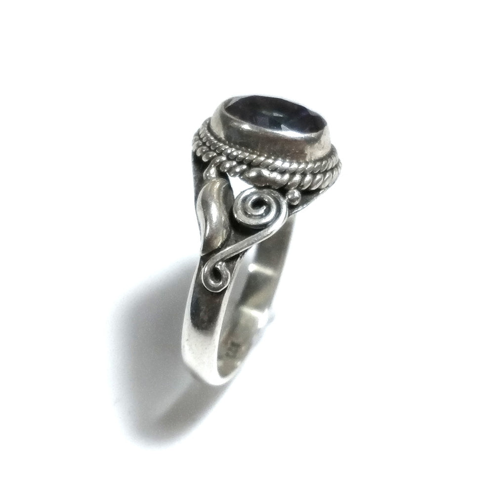 Anello con pietra in argento 925 con Topazio mistico | GIOIELLI ETNICI