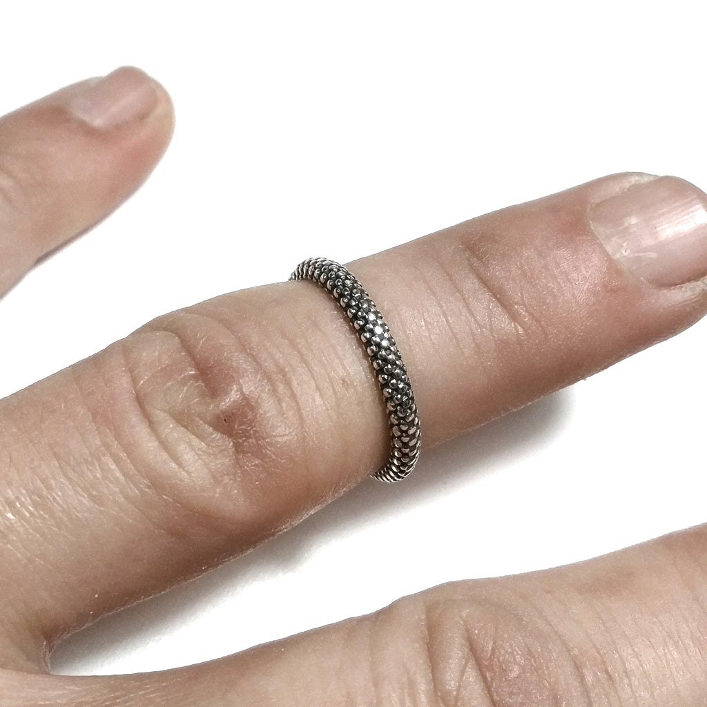 Anello a forma di fede in argento 925 - TRUST