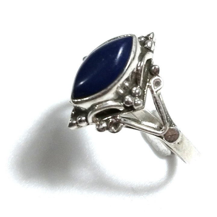 ANELLO ETNICO in argento 925 con Lapislazzuli | GIOIELLI IN ARGENTO