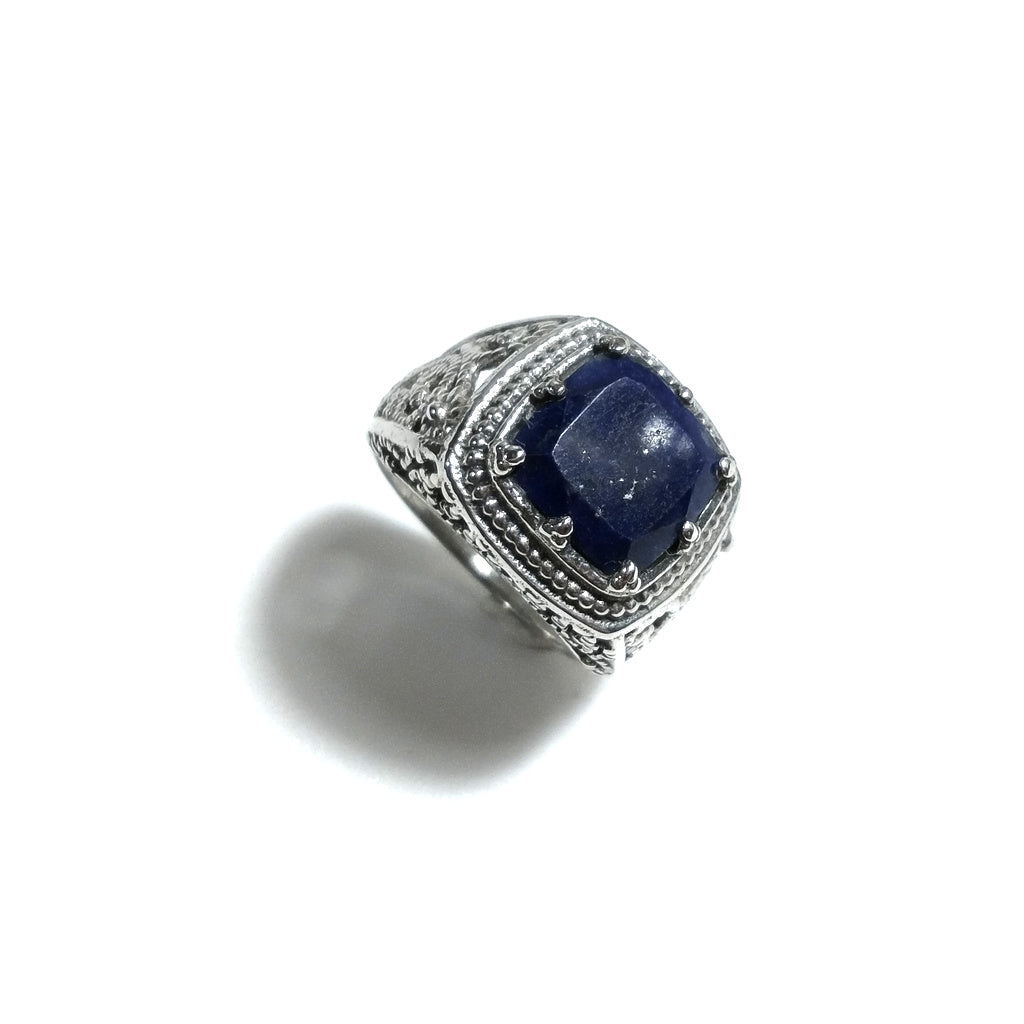 Anello con pietra in argento 925 con Lapislazzuli | GIOIELLI ETNICI