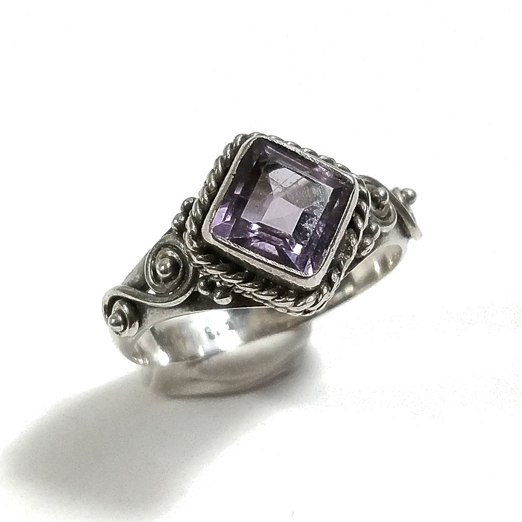 Anello con pietra in argento 925 con Malachite, Granato, Labradorite| GIOIELLI ETNICI