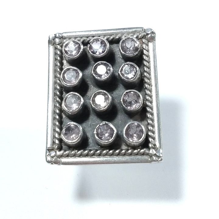 ANELLO ETNICO in argento 925 Anello con pietra Ametista | GIOIELLI ETNICI