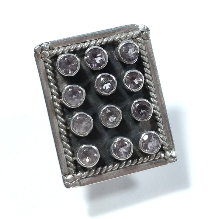 ANELLO ETNICO in argento 925 Anello con pietra Ametista | GIOIELLI ETNICI
