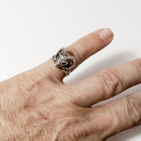 ANELLO artigianale in argento 925 - ARIES