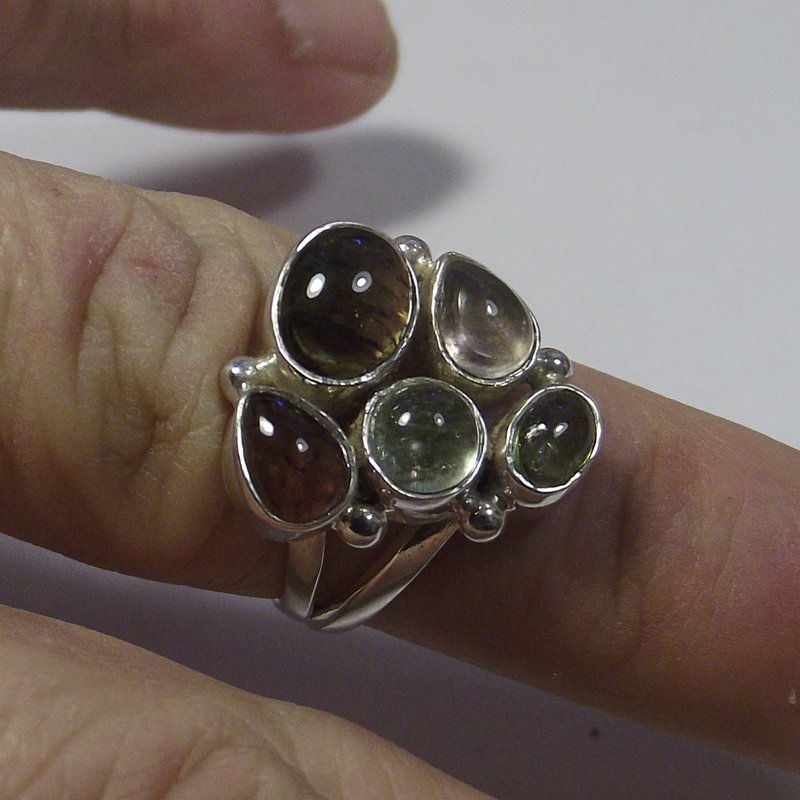 ANELLO Tormalina e argento - SIKRI