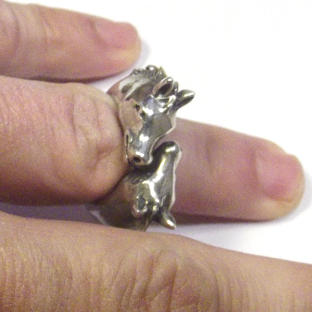 Anello in argento 925 testa di CAVALLO - contrariè