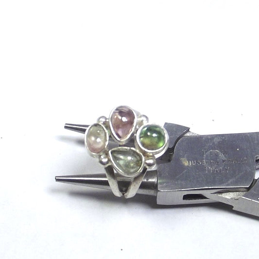ANELLO Tormalina e argento cabouchon 13 - 15 – immagine2