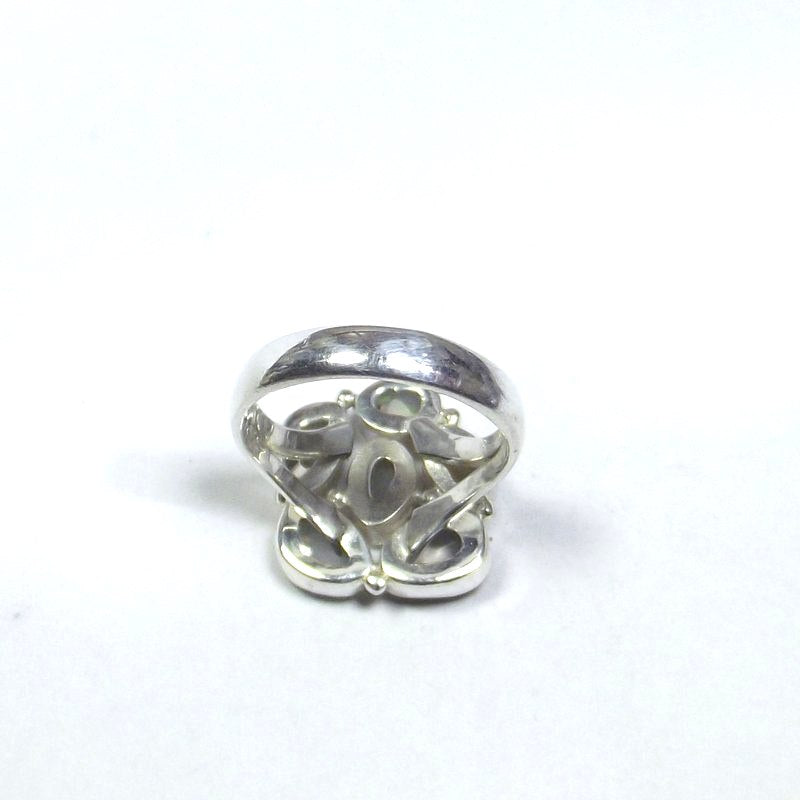 ANELLO argento con Opale ethiope 17 - 19