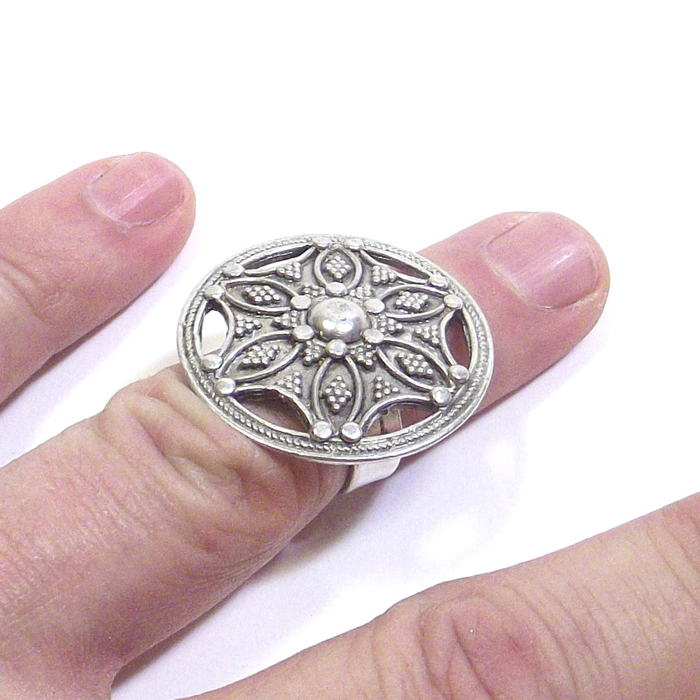 Anello ETNICO in argento Desert Star