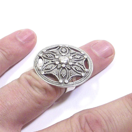 Anello ETNICO in argento Desert Star