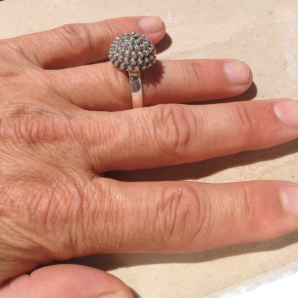 ANELLO etnico BIMALA in argento 925 ANELLO artigianale | ANELLO ARGENTO