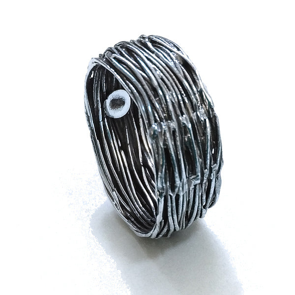 ANELLO etnico WIRE in argento 925 ANELLO artigianale | ANELLO ARGENTO