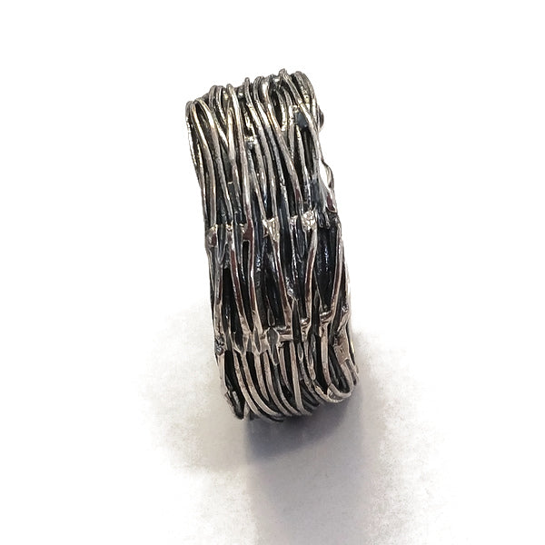 ANELLO etnico WIRE in argento 925 ANELLO artigianale | ANELLO ARGENTO