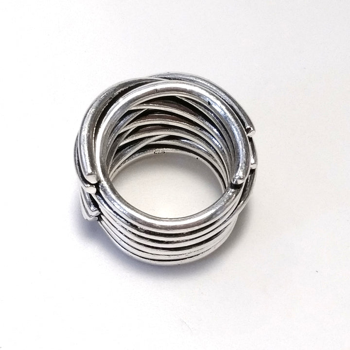 ANELLO artigianale in argento 925 Anello fascia | GIOIELLI IN ARGENTO filo della vita