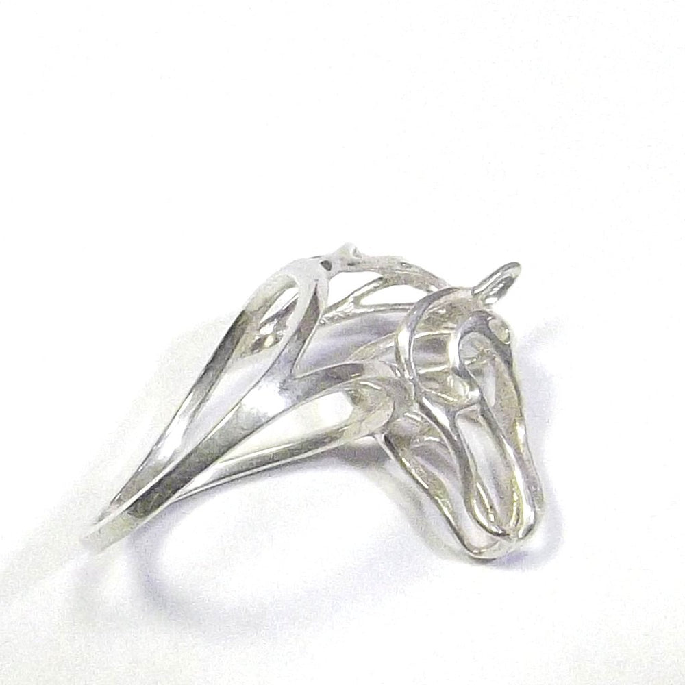 Anello in argento 925 testa di cavallo - CHEVAL
