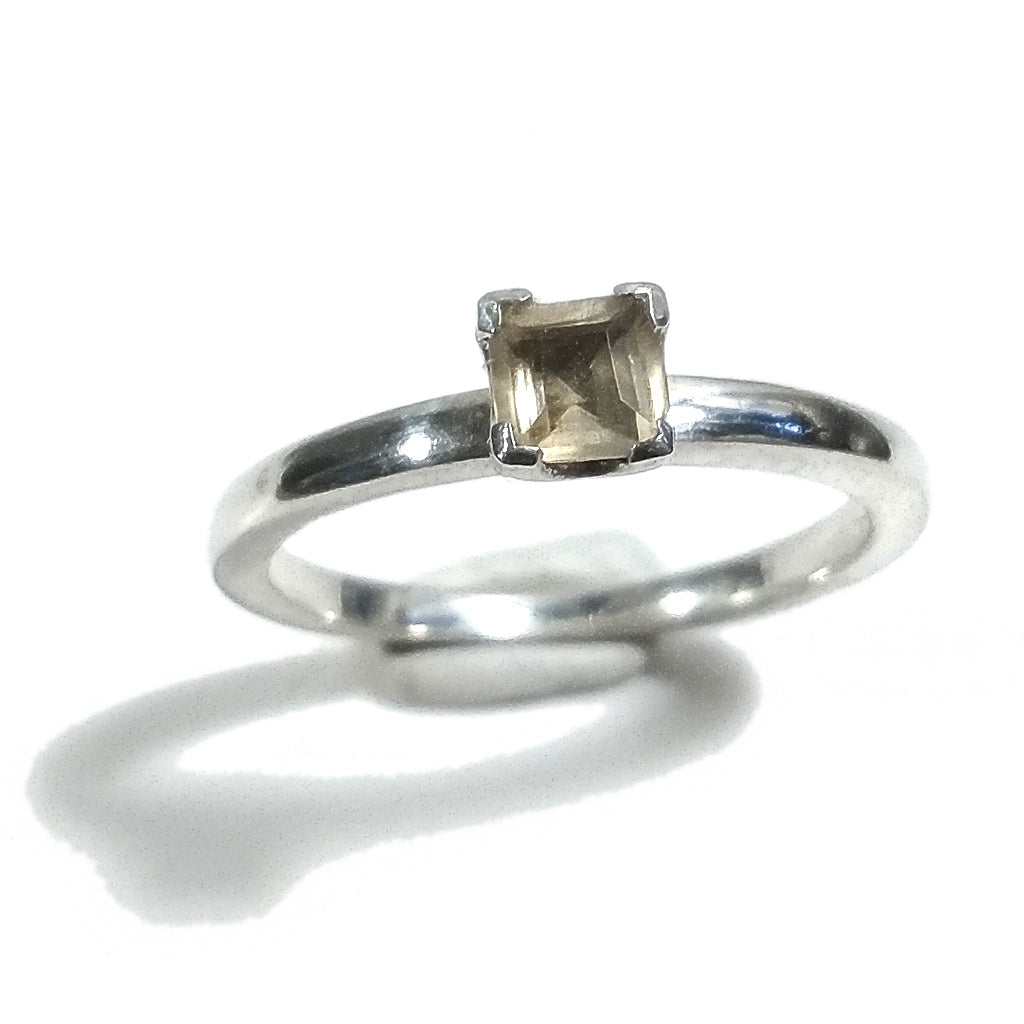 ANELLO artigianale in argento 925 Anello con quarzo citrino | GIOIELLI IN ARGENTO