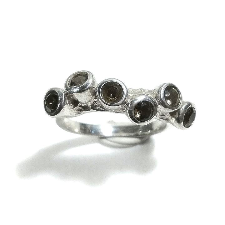 ANELLO artigianale in argento 925 con pietra - MILLER