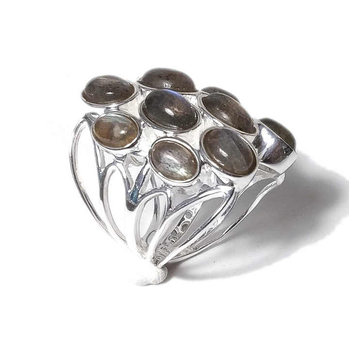 Labradorite Anello PARIS in argento 925 ANELLO artigianale con pietre | GIOIELLI ARGENTO