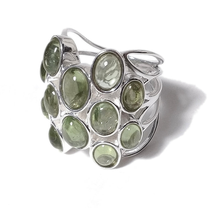 Peridoto Anello PARIS in argento 925 ANELLO artigianale con pietre | GIOIELLI ARGENTO