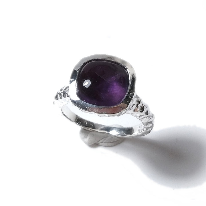 Anello con pietra in argento 925 - ANGEL ametista