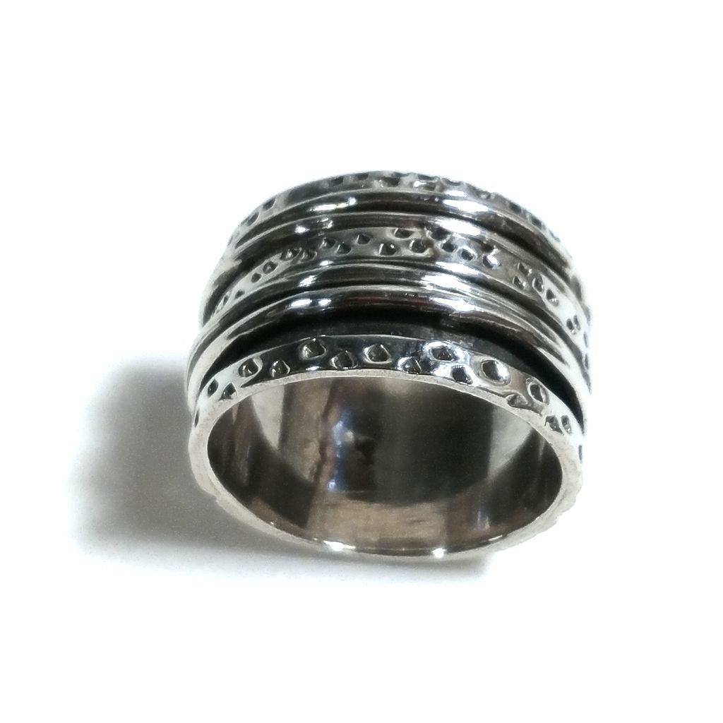 Anello fascia in argento 925 ANELLO artigianale antistress | GIOIELLI IN ARGENTO