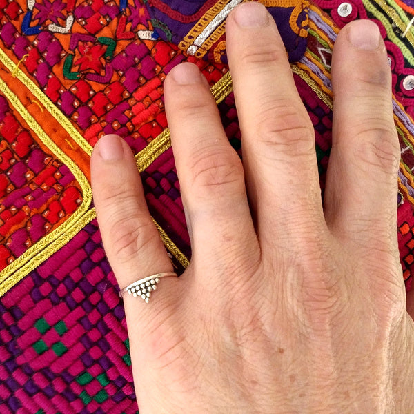ANELLO CHANDA in argento 925 ANELLO artigianale | GIOIELLI ARGENTO | BOHO
