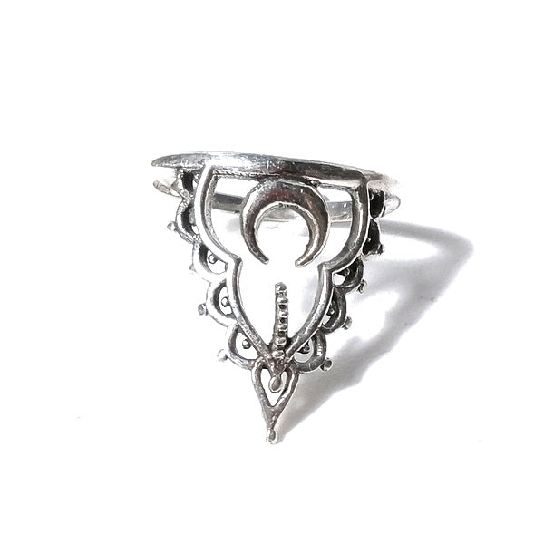 ANELLO MOON in argento 925 ANELLO artigianale | GIOIELLI ARGENTO | BOHO