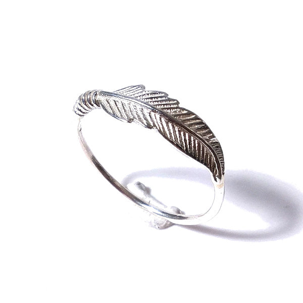 ANELLO PIUMA in argento 925 artigianale - MAYA