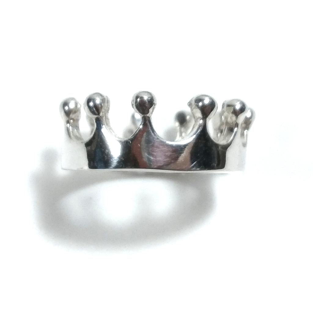 Anello fascia in argento 925 ANELLO artigianale | CORONA