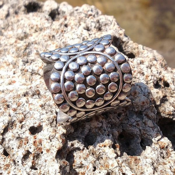 ANELLO etnico ESHA in argento 925 ANELLO artigianale | ANELLO ARGENTO
