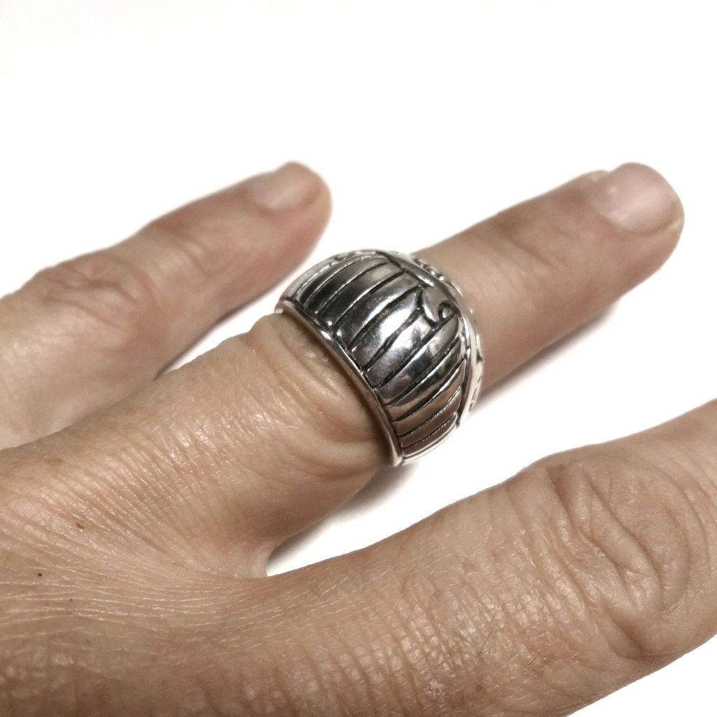 Anello fascia bombata in argento 925 Anello d'argento | GIOIELLI IN ARGENTO