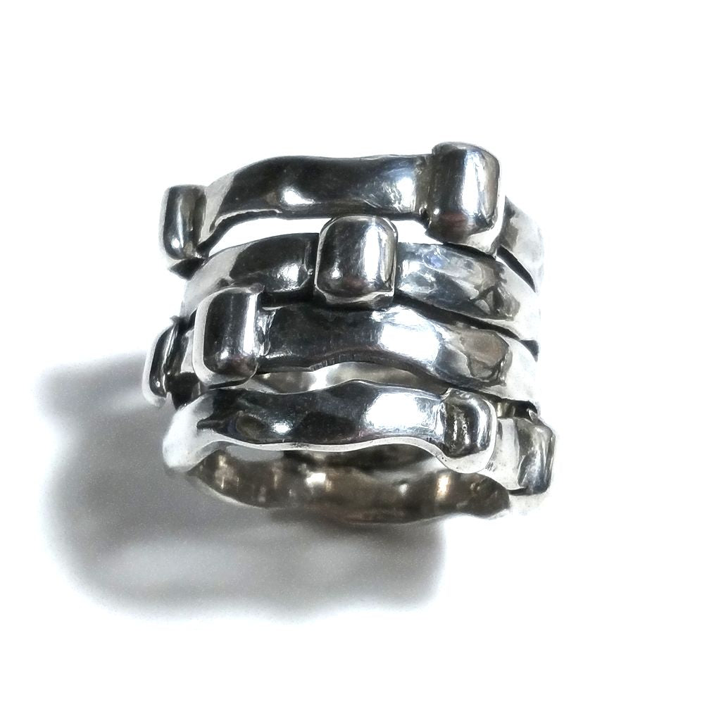 ANELLO artigianale in argento 925 Anello fascia | GIOIELLI IN ARGENTO