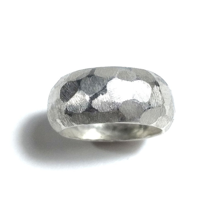 Anello fascia in argento 925 Anello d'argento | GIOIELLI ARGENTO | martellato