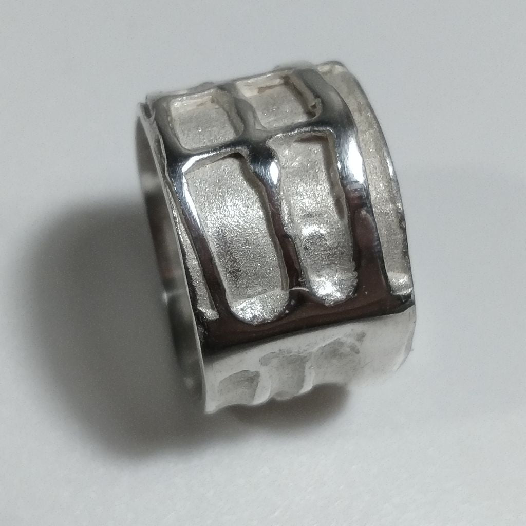 Anello fascia in argento 925 Anello d'argento - NEMO